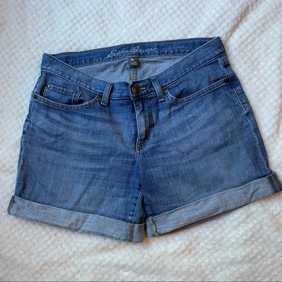 Eddie Bauer Women’s Specially Dyed Jean Shorts 6” Size 6 - Picture 3 of 13